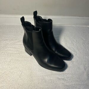 Black Leather Ankle Boots (Target Brand)